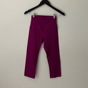 Lululemon Align Magenta Cropped Leggings Size 4
